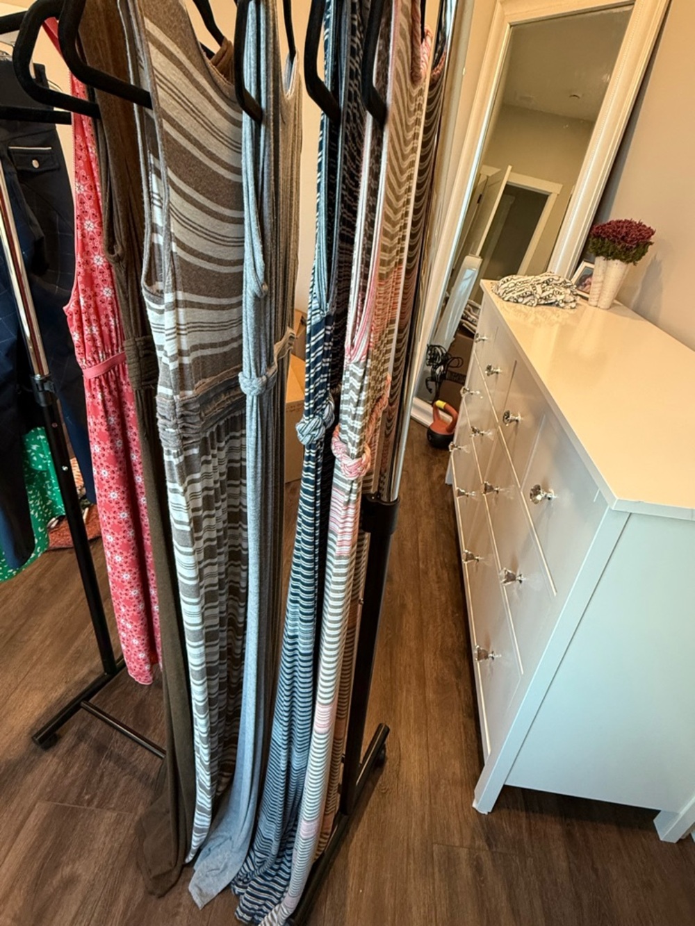 Mixed Maxi Dress Lot - Pink, Brown, Gray, Striped Styles - Picture 2 of 2